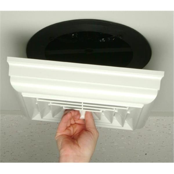 Havaco Quick Connect Havaco Quick Connect HT-CCGB-S1 White Square Capital Crown Ceiling Diffuser with 8 in. Boot HT-CCGB-S1 - main